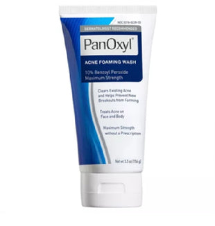 PanOxyl Acne Foaming Wash Benzoyl Peroxide 10% Maximum Strength Antimicrobial, 5.5 Oz