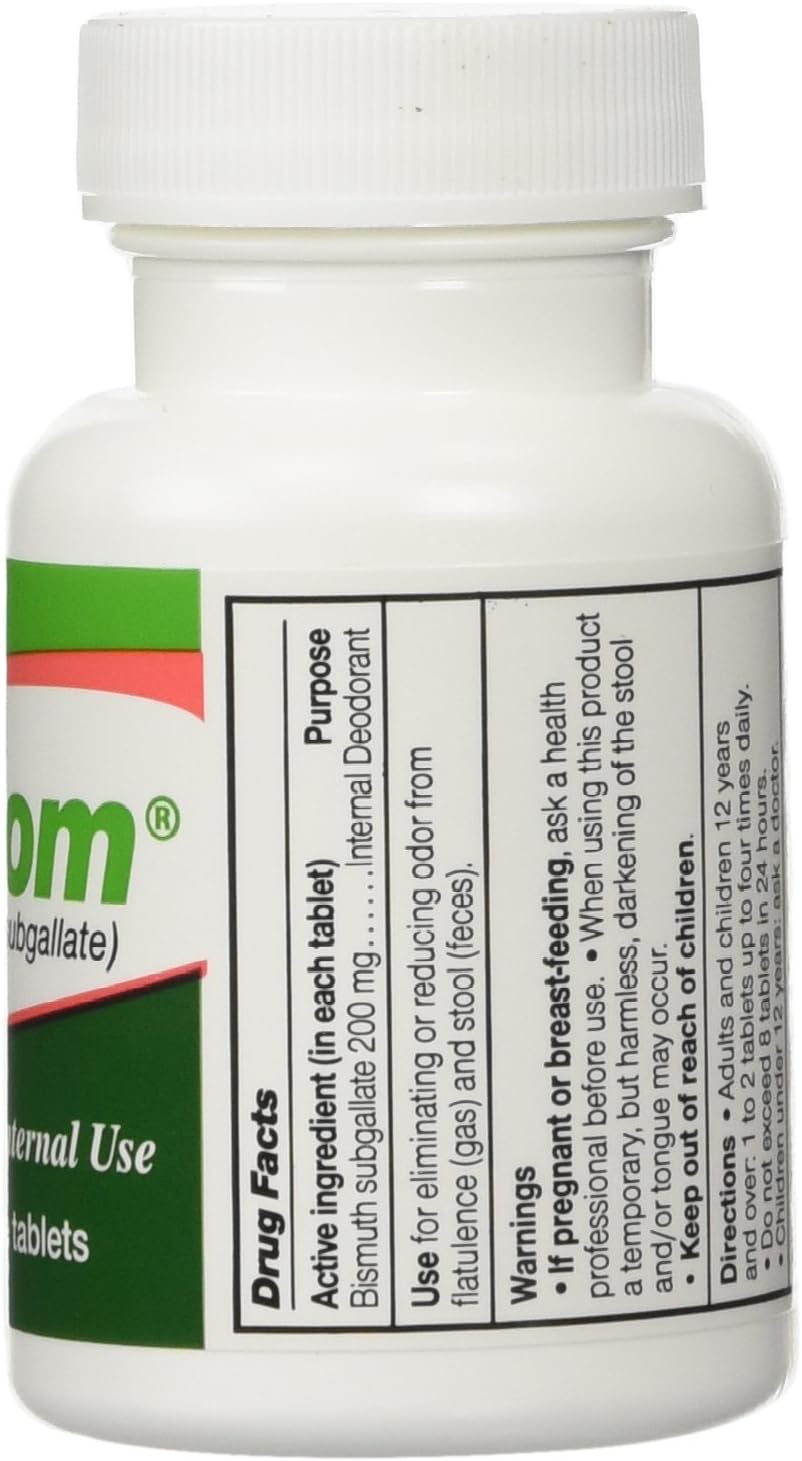 Devrom Tablets (Internal Deoderant)200MG 100 chewable tablets