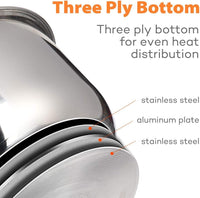 Goldlion Stainless Steel Inner Pot Compatible with Ninja Foodi 7.5 L Accessories Replacement Insert Liner