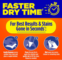 Tide Stain Remover for Clothes, Tide To Go Pen, Instant Stain Remover Pen & Spot Cleaner, Portable & Travel-Friendly, Works on Food & Drink Stains, Fits in Purses & Bags, 3 Count (Pack of 1)